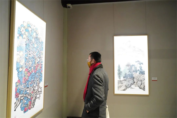 多米体育在古典园林中欣赏传统书画展是种什么体验？十方画院邀你来檀园看看(图3)